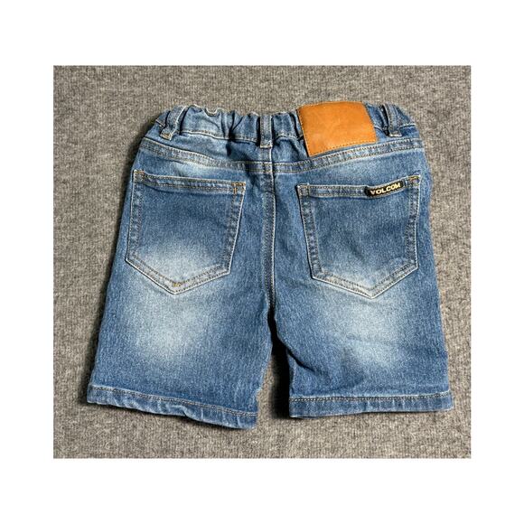 Volcom Denim Bermuda Shorts - Adjustable Waist - Kids Size 5T - Picture 2 of 6